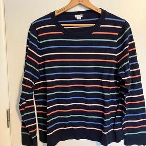 J by J crew stripped sweater.